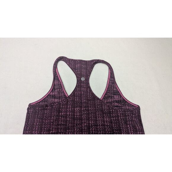 Lululemon Tank Size 6 Cool Racerback Ziggy Wee August Glo Purple‎ Red - Picture 4 of 8